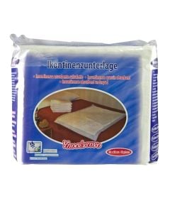 Disposable incontinence underpads, absorbent fiber, 180x90 cm, white, 10 pieces