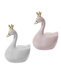 Swan savings box, 12.8x17.3x9.5 cm