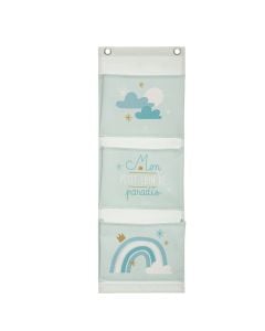 Wall storage, with hanging 55x0.3x18.5 cm, blue