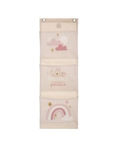 Wall storage, hanging 55x0.3x18.5 cm, pink