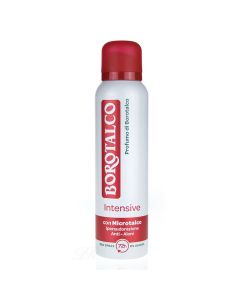 Antiperspirant spray, Intensive, Borotalco, plastic and metal, 150 ml, white and red, 1 piece