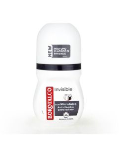 Antidjersë roll-on, Invisible, Borotalco, plastikë, 50 ml, e bardhë dhe e zezë, 1 copë