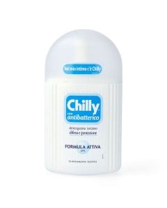 Intimate wash emulsion, for women, Antibatterico, Chilly, plastic, 200 ml, white and blue, 1 piece