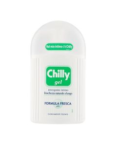 Intimate wash emulsion, for women, Gel, Chilly, plastic, 200 ml, white and green, 1 piece