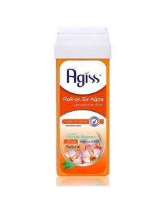 Depilatory roll-on wax, Agiss, plastic and wax, 100 ml, orange, 1 piece