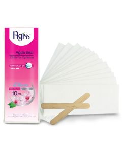 Cloth for epilation, Agiss, fiber, 10 m, pink, 1 piece