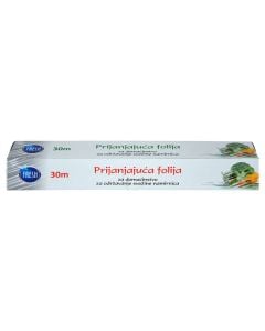 Plastic wrap, Size: 30cm x 30mt, Color: Clear, Material: Nylon