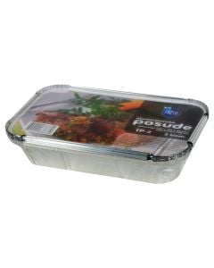 Vaskete with cap 750 ml (Pk 5) Size: 22x13.2x4.5 cm, Color: Silver, Material: Aluminium + Cardboard