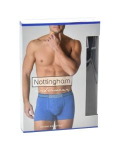 Men's boxers, 14936-AS-120, Nottingham, bielastic cotton, M/4, miscellaneous, 1 piece