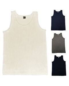 Men's sleeveless shirt, NTG, Nottingham, cotton, XL/6, white, 1 piece
