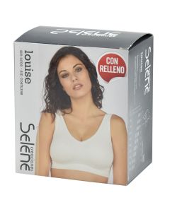 Rimless bra for girls, Louise, Selene, cotton and elastane, XL/42, white, 1 pair