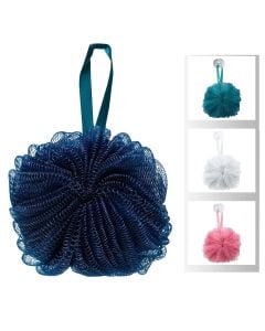Scrubbing net sponge for shower, 5Five, polyester, 69 g, miscellaneous, 1 piece