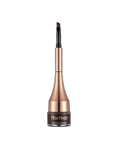 Eyebrow pomade 004 Dark Brown, Flormar, glass and plastic, 2 g, dark brown, 1 piece