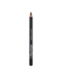 Eyebrow pencil with brush 405 Bitter Brown, Flormar, plastic and wood, 11.4 g, dark brown, 1 piece
