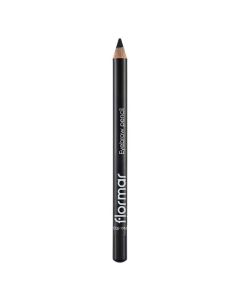 Eyebrow pencil with brush 403 Ashy, Flormar, plastic and wood, 11.4 g, dark gray, 1 piece
