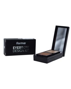 Eyebrow shadow set 30 Medium, Flormar, plastic, 45 g, black, 1 piece