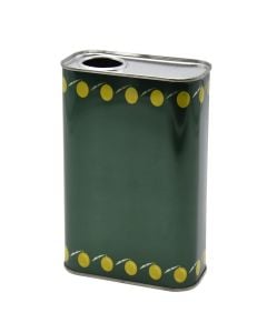 Oil container, aluminum, 1 l, green, 1 piece