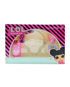 Body shampoo, eau de toilette and headband set L.O.L Surprise, Naturaverde, plastic, 100 + 50 ml, pink, 3 pieces
