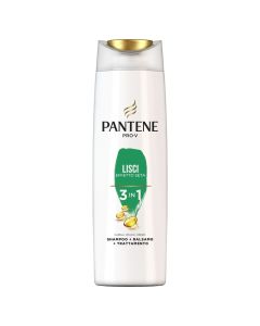 3 in 1 shampoo for straight hair, Pantene, plastic, 225 ml, white and green, 1 piece