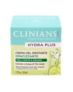 Moisturizing face cream, Clinians, plastic, 50 ml, turquoise and green, 1 piece