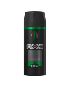 Men's deodorant spray Africa, AXE, plastic and metal, 150 ml, black, green and red, 1 piece