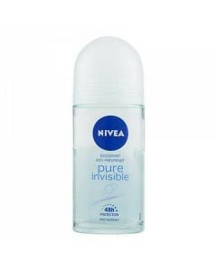 Antidjersë roll-on Pure Invisible, Nivea, plastikë dhe qelq, 50 ml, transparente, 1 copë
