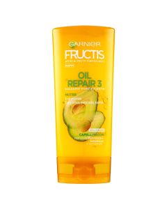 Hair strengthening and repairing conditioner, Fructis, Garnier, plastic, 200 ml, orange, 1 piece