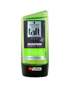 Men's hair styling gel, Marathon 06, Taft, plastic, 150 ml, green, 1 piece