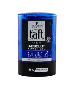 Men's hair styling gel, Absolut 04, Taft, plastic, 300 ml, blue, 1 piece