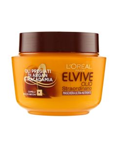 Nourishing hair mask Extraordinary Oil Elvive, L'Oreal, plastic, 300 ml, orange, 1 piece