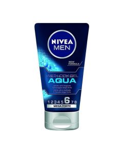 Men's hair styling gel, Aqua 06, Nivea, plastic, 150 ml, blue, 1 piece