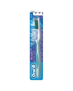 Toothbrush 35 Medium, 3D White, Oral-B, plastic, 22x5 cm, miscellaneous, 1 piece