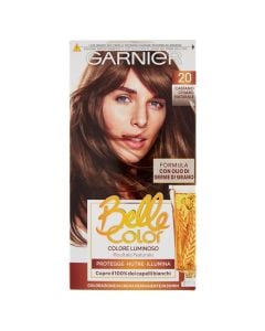Light brown 020 hair dye, Belle Color, Garnier, plastic, 140 ml, yellow, 1 piece