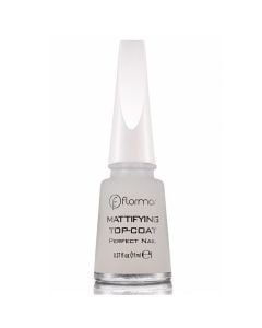 Mattifying top-coat nail polish, Flormar, glass and plastic, 11 ml, white, 1 piece