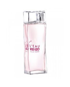 Eau de toilette (EDT) for women, L'Eau pour Femme Hyper Wave, Kenzo, glass, 100 ml, pink and white, 1 piece
