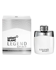 Eau de toilette (EDT) for men, Legend Spirit, Mont Blanc, glass, 100 ml, white and silver, 1 piece