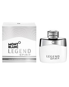 Eau de toilette (EDT) for men, Legend Spirit, Mont Blanc, glass, 50 ml, white and silver, 1 piece