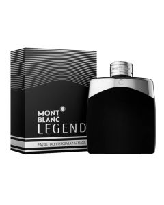 Eau de toilette (EDT) for men, Legend, Mont Blanc, glass, 100 ml, black and silver, 1 piece