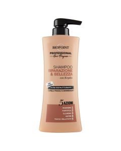 Anticaduta shampoo, Biopoint, plastic, 400 ml, white and red, 1 piece