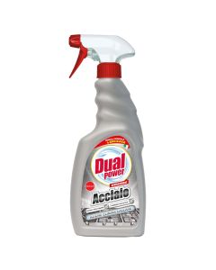Spray detergent for steel and stainless steel surfaces, Dual Power, plastic, 500 ml, gray, 1 piece