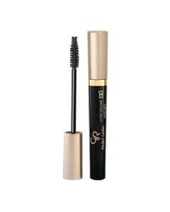 Volumizing eyelashes mascara, Ultra Volume x4, Perfect Lashes, Golden Rose, plastic, 9.3 ml, black and beige, 1 piece