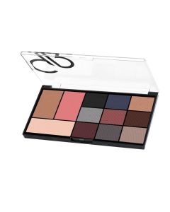 Eyeshadow palette, 02 Smokey, City Style, Golden Rose, plastic, 14.5x8x1 cm, miscellaneous, 1 piece
