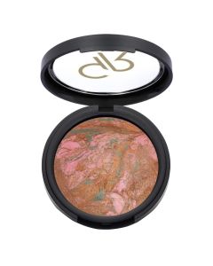 Pudër për faqet, 103 Terracotta Stardust, Golden Rose, plastikë, 64 g, rozë e errët, e gjelbër dhe terrakota, 1 copë