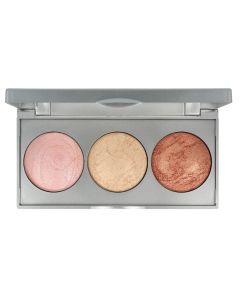 Strobing highlighter palette, Golden Rose, plastic, 32 g, pink, beige and terracotta, 1 piece