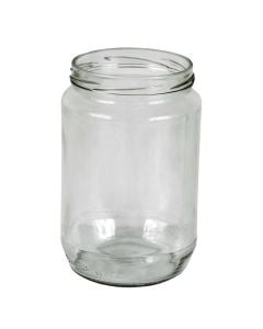 Jar 720 cc, Size: D.8 x14 cm, Color: Clear, Material: Glass