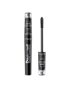 Volumizing and lengthening eyelashes mascara, Double Effect, Deborah, plastic, 14 ml, black, 1 piece