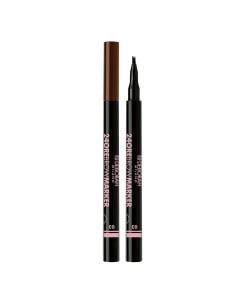 Eyebrow marker, 03 Dark Brown, 24 Ore, Deborah, plastic, 8 g, brown, 1 piece