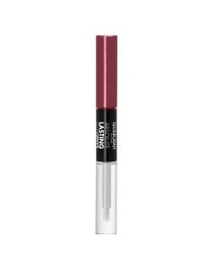 Buzëkuq i lëngshëm dhe shkëlqyes për buzët 2 në 1, 07 Dark Mauve, Absolute Lasting, Deborah, plastikë, 8 ml, burgundy, 1 copë