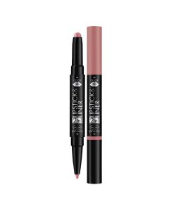 2 in 1 lipliner and lipstick, 01 Nude, Deborah, plastic, 1.3 g, pink, 1 piece