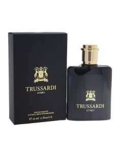 Eau de toilette (EDT) for men, Uomo, Trussardi, glass, 50 ml, black and gold, 1 piece